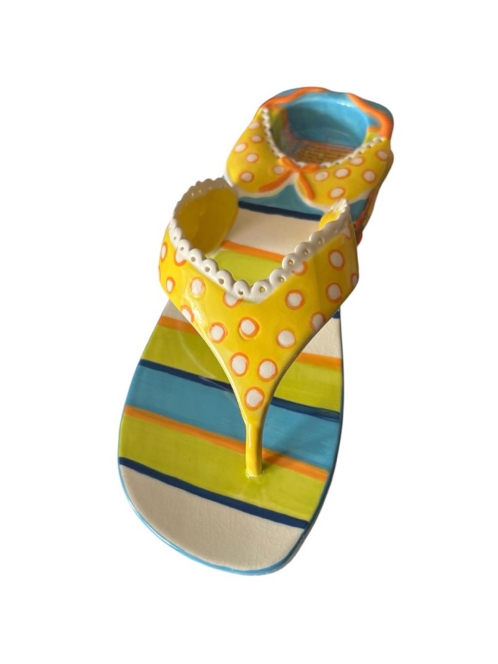 Vintage Enesco Diane Artware HAPPY TOES - FLIP FLOP HAMMOCK New in Box.